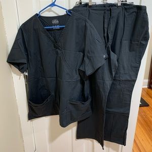 Cherokee Womens Grey Scrub Set